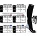 Physix Gear Sport Compression Socks 3-Pack for Men & Women - L-XL Size, Black/Grey, Nude Beige, Black/White - Buy Online on GoSupps.com