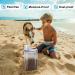 TBMax Pet Food Container 2L Airtight Cat and Dog Food Storage with Pour Spout, Seal Buckles, and BPA-Free Plastic Blue Bird Seed Container - Buy Online on GoSupps.com