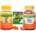 Spring Valley Zinc Organic Vegetarian Gummy 22mg 60ct + Vegetarian Vitamin C Gummies 250 mg 70 Ct + Vitamins & Minerals - A to Z - Better Idea Guide - Optimal Immune System Support