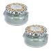 Tyler Sage Green 2-Wick 11 Ounce Glass Aromatherapy Scented Jar Candle Pack of 2 Hippie Chick