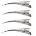 ifundom Duck Billed Hair Clips 4 Packs Hollow Style Hair Clip Rustproof Metal Alligator Curl Clips with Holes for Hair Styling Hair Coloring