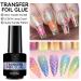 Nail Foil Gel | 8ml Strong Adhesion Transparent UV Curing Required - for DIY Manicure Enthusiasts Home Salons Nail Stickers and Designs - Buy Online on GoSupps.com