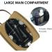 WANDF Travel Toiletry Bag for Men Hanging Dopp Kit Canvas Toiletry Organizer Water-Resistant Vegan Leather Shaving Bag for Toiletries Accessories (Khaki) Brown - Buy Online on GoSupps.com