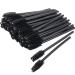 100 Pack Mascara Wand Eyelash Brush Disposable Eye Lash Applicator Makeup Tool Kit (Black-Handle100pcs)