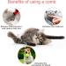 Dog Cat Comb Dog Grooming Comb Pet Cat Dog Grooming Brush Comb Trimmer Tool Double Sided Fur Rake Tool Pet Comb Stainless Steel Round Wide Dense Teeth Metal Pet Combs - Buy Online on GoSupps.com