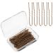 AIEX 200pcs U Shaped Hair Pins Kit Hair Clips Bobby Pins Hair Clips for Women Girls and Hairdressing Salon(Bronze)
