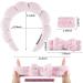 ENDLIS Spa Headband & Microfiber Wrist Towels Set - Pink Bow Hair Band for Women and Girls | Face Washing, Skin Care, Beauty & Shower Essential (3-Pack) - Buy Online on GoSupps.com