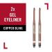 Rimmel Exaggerate Smoke'n Shine Gel Eyeliner - Copper Bling 2 Count | Long-Lasting Formula | Waterproof | Pack of 1 - Buy Online on GoSupps.com