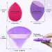 6+6 Professional Makeup Sponge Set 2.76 inch Portable Soft Setting Face Puffs Latex Free Multicolor Makeup Blending Sponge Cosmetic Applicator for Loose Powder Liquid Facial Makeup Tools Black Rose Red Purple - Buy Online on GoSupps.com