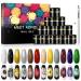 MEET ACROSS 12 Colors Painting Gel Nail Polish Kit with Drawing Brush Pen | Soak Off UV LED Gel Set for Nail Art Design - Buy Online on GoSupps.com