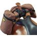 TrailMax Medium Saddle Horn Bag & Pommel Pocket Combo - Brown | Trail Riding Saddle-Bags - Buy Online on GoSupps.com