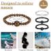 Yinkin 4 Pcs Adjustable Acupressure Wristbands - Anti Nausea Bracelet Set for Motion Sickness, Morning Sickness, Car Travel - Buy Online on GoSupps.com