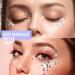 Teenitor Face Gems - 650PCS Self-Adhesive Rhinestone Stickers for Festival Makeup Eye Hair & Body - Clear & Iridescent Face Jewels - Buy Online on GoSupps.com