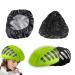 4 pieces helmet rain protection waterproof helmet cover with reflective universal rain protection for bicycle helmet with basket cover waterproof and saddle cover waterproof