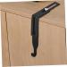Cabilock 4pcs Metal Cabinet Hooks Peg Hooks Clothes Hangers Cabinet Hanger Hanging Hook Mirror Heavy 8.00X7.00X1.20CM Black - Buy Online on GoSupps.com