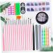 minkissy 1 Set Crystal Nail File Crystal Set Professional Pedicure Kit Nail Liner Brush Set Professional Manicure Set Nail Art Pen Kit Nail Painting Tools Nail Art Liner Paint Pen 20X2X1CM - Buy Online on GoSupps.com