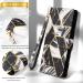 Buy Oihxse Wallet Cover for Xiaomi Redmi Note 10 Pro - PU Leather Flower Marble Flip Case with Stand & Card Compartment - Silicone Protective Shell in Black - Buy Online on GoSupps.com