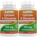 Best Naturals Calcium D-Glucarate 200 mg 120 Tablets (Pack of 2)