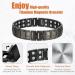 Buy Jeracol 2 Pack Magnetic Bracelets for Men - Titanium Steel with Double Row Magnets - Black & Grey - International Shipping - Buy Online on GoSupps.com