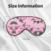 Red Cherry Floral Print Double-Sided Eye Mask | Soft Light Blocking for Better Sleep - International Shipping - Buy Online on GoSupps.com