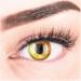 Buy Colored Yellow Contact Lenses | Anime Circle Lenses for Cosplay | Opaque & Strong -1.50 Diopters + Free Case - Buy Online on GoSupps.com