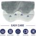 Kivik Weighted Eye Mask for Men Women - Adjustable Strap, Cooling Heat Therapy, Pain Relief - Gray - Buy Online on GoSupps.com