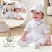 Booulfi Baby Boy's Christening Baptism Outfit 5-Piece Set | Long Sleeve Suit, 3-6 Months, White - Buy Online on GoSupps.com