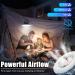 XTAUTO Portable Camping Fan with LED Lantern - USB Rechargeable, Waterproof, 2-Pack - Buy Online on GoSupps.com