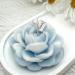 Jasmine Candles Gifts for Women Soy Wax Aromatherapy Candle Room Decor Cute Flower Shaped Scented Candles Aesthetic Decorative (Bluebell 3 Inch) Blue-Bluebell