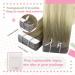 Youngsee 60cm Ombre Tape Extensions | Real Remy Hair Ash Blond & Platinum Blond | High-Quality Tape-In Extensions #18/60A - Buy Online on GoSupps.com