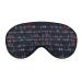 Heart Beat Sleep Mask Eye Cover for Sleeping Blindfold with Adjustable Strap Blocks Light Night Travel Nap for Men Women