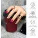 NAILOG Semi Cured Gel Nail Strips (20 Extra Long Nail Stickers) | Glossy & Long Lasting Soft Gel Finish Nail Wrap| Ruby Nebula - Buy Online on GoSupps.com