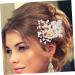 Angoily Silver Hair Comb Headwear for Women Pearl Wedding Hair Accessories Rhinestone Hair Comb Hair Combs for Women Rhinestone Hair Accessories Hair Pin Tiara Hair Fork Girl Bride Pearls - Buy Online on GoSupps.com