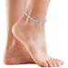 MagnetRX Ultra Strong Magnetic Anklet for Women - Magnetic Anklet - Women Titanium Magnetic Anklet (Silver) Silver