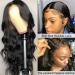 22 Inch HD Transparent Lace Front Body Wave Human Hair Wig for Black Women | Pre Plucked 150% Density Brazilian Body Wave Wig with Baby Hair - Natural Hairline - Buy Online on GoSupps.com