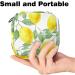 Menstruation Pad Bag with Zipper Stylish Women's Napkin & Tampon Collection Bags (Leaf Green Yellow Lemon Fruits) - Buy Online on GoSupps.com