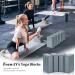 4 Pcs Soft EVA Foam Yoga Blocks | Supportive Brick for Pilates & Meditation | Non-Slip Exercise Equipment | Grey, 9x6x3 Inches - Buy Online on GoSupps.com