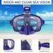 Bairuifu Foldable Snorkel Mask Set - 180 Panoramic View, Anti-Fog, Anti-Leak, Camera Mount - Ideal for Scuba Diving and Snorkeling - Adults, Men, Women, Youth, Kids - Buy Online on GoSupps.com