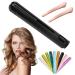 Mini Dual-Purpose Curling Iron Ceramic Mini Hair Curler for Short Hair 2 in 1 Mini Ceramic Curling Iron Cordless Portable Travel Curling Wand for All Hair Styles (Black)