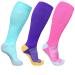 3 pairs of compression stockings for women blood circulation oversize compression socks for wide calf 20-30 mmHg knee support XXL 3XL 4XL