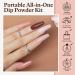 AZUREBEAUTY 12 Pc Dip Powder Nail Kit - Skin Tone Fall Winter Nude Brown Set with Base/Top Coat for French Manicure - DIY Gift B-Skin Tone - Buy Online on GoSupps.com