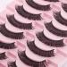 Russian Strip Lashes - Natural Fluffy Wispy D Curly 10 Pairs - Reusable Faux Mink Lashes - 15MM-02 - Buy Online on GoSupps.com