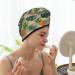Hair Towel Wrap - Quick Dry Towel Turban with Button | Pineapples Palm Leaves Design - Perfect for All Hair Types - Buy Online on GoSupps.com