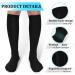 Medical Grade 30-40mmHg Compression Socks for Men & Women - Knee High Support Socks for Running, Hiking - 1-2 Pack (Black, L-XL) - Buy Online on GoSupps.com