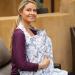 B b au Lait Nursing Cover - Chateau Silver | Stylish & Comfortable Breastfeeding Solutions - Shop Internationally - Buy Online on GoSupps.com