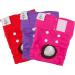 Cutebone 3-Pack Washable Dog Diapers - Waterproof Puppy Pants for Heat Period | Valentine's Day Rose Collection (D24S-DE ROSE & LILA Size S 28-40.5cm) - Buy Online on GoSupps.com
