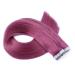 Tape in - on hair extensions - # violet - 50cm - 60 bricks 4cm wide / 2.5g - 100% Remy real hair hair extension / extension with adhesive tape Tresse by Novon Hair Extentions