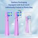 Brusheez Kids Electric Toothbrush Replacement Brush Heads - 10 Pack (Purple Medium) | Compatible Brush Heads for Kids' Oral Care - Buy Online on GoSupps.com