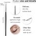 Lusofie 3pcs Eyeliner Brush Set - Professional Eye Makeup Brushes for Angled Eyeliner, Concealer, and Beveled Eyebrows - Buy Online on GoSupps.com