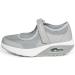 Buy Women's Gray Wedge Heel Sandals | Lightweight Breathable Sneakers for Summer | Comfortable Espadrilles & Walking Shoes - 38 EU - Buy Online on GoSupps.com